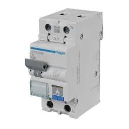 Electrical Lighting Hager 6A 1P+N 2 Module C Curve 10kA 30mA Type A AFDD Combined MCB - Electrical Lighting Hager 6A 1P+N 2 Module C Curve 10kA 30mA Type A AFDD Combined MCB