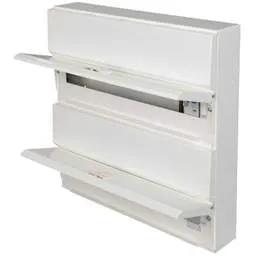 Electrical Lighting Hager 18 + 20 Dual Row Dual 100A RCD High Integrity Metal Clad Consumer Unit - Electrical Lighting Hager 18 + 20 Dual Row Dual 100A RCD High Integrity Metal Clad Consumer Unit