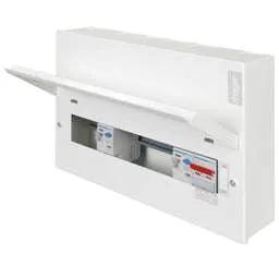 Electrical Lighting Hager 10 Way Dual 100A RCD Configurable Metal Clad Consumer Unit - Electrical Lighting Hager 10 Way Dual 100A RCD Configurable Metal Clad Consumer Unit
