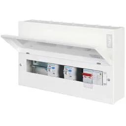 Electrical Lighting Hager 10 Way Dual RCD Configurable High Integrity Metal Clad Consumer Unit with SPD - Design 10 Electrical Lighting Hager 10 Way Dual RCD Configurable High Integrity Metal Clad Consumer Unit with SPD Design 10