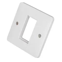 Electrical Lighting Hager Sollysta 1 Gang 1 Euro Module Front Plate - Electrical Lighting Hager Sollysta 1 Gang 1 Euro Module Front Plate