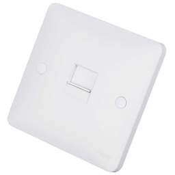 Electrical Lighting Hager Sollysta 1 Gang RJ45 Data Socket White - Electrical Lighting Hager Sollysta 1 Gang RJ45 Data Socket White