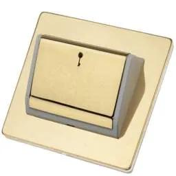 hamilton Hamilton Sheer Hotel Key Card Switch White Insert Polished Brass - hamilton Hamilton Sheer Hotel Key Card Switch White Insert Polished Brass
