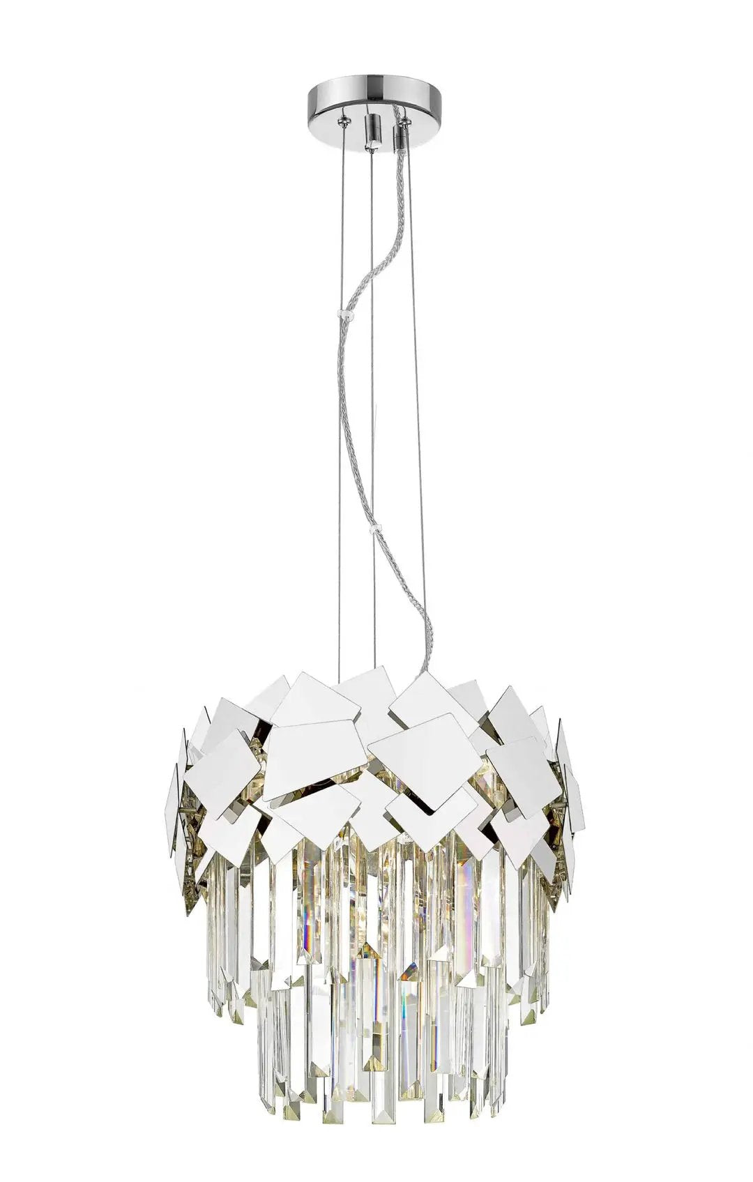 impex Impex CF1929/04/CH Celine 4 Light Pendant Chrome Crystal - impex Impex CF1929/04/CH Celine 4 Light Pendant Chrome Crystal