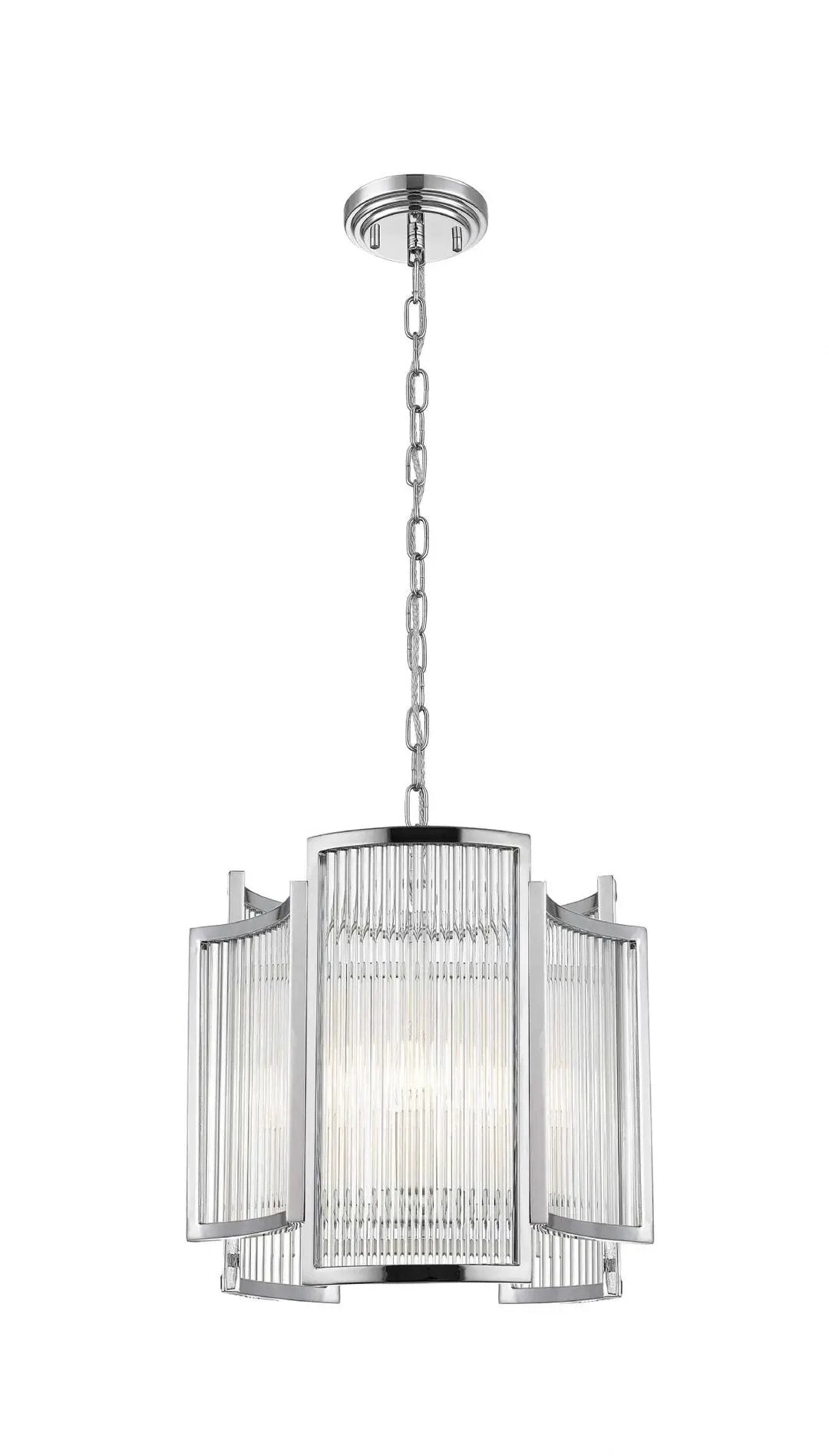 impex Impex CF2106/03/CH Antigua 3 Light Pendant Chrome Crystal - impex Impex CF2106/03/CH Antigua 3 Light Pendant Chrome Crystal