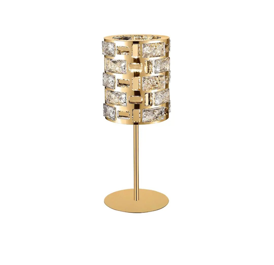 impex Impex Lola CFH1811/TL/G | Gold Crystal Table Lamp - impex Impex Lola CFH1811/TL/G | Gold Crystal Table Lamp