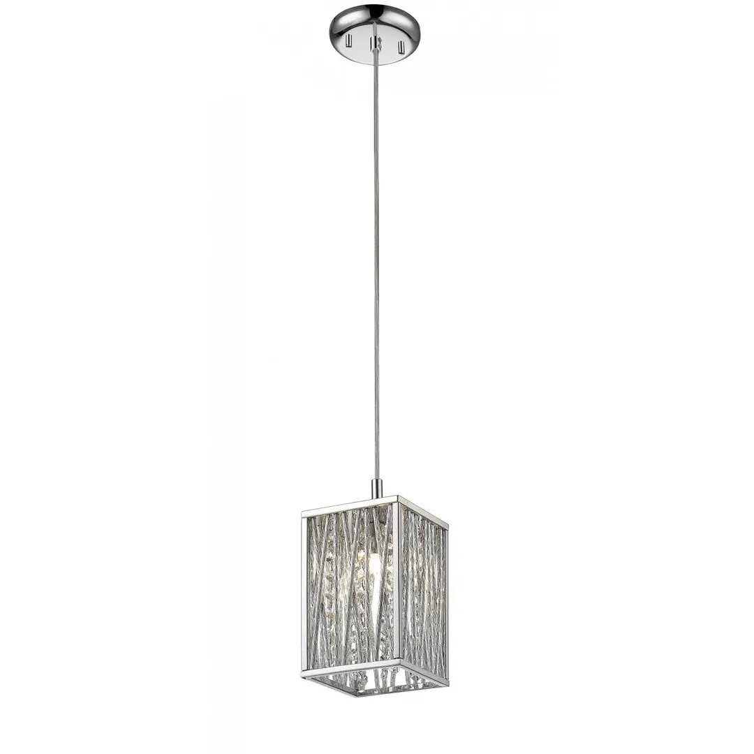 impex Impex CFH310221/01/CH Melenki 1 Light Pendant Hanging Chrome - impex Impex CFH310221/01/CH Melenki 1 Light Pendant Hanging Chrome