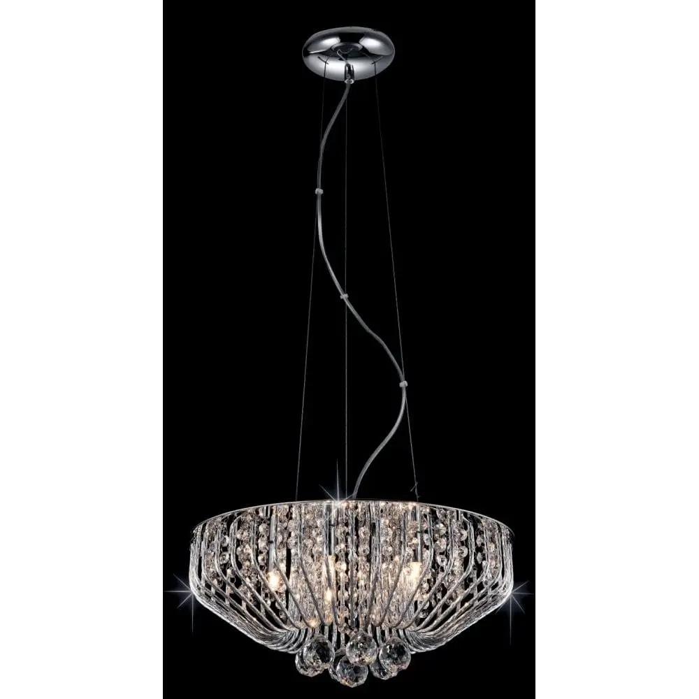 impex Impex CFH508052/05/CH Carlo 5 Light Crystal Chrome - impex Impex CFH508052/05/CH Carlo 5 Light Crystal Chrome