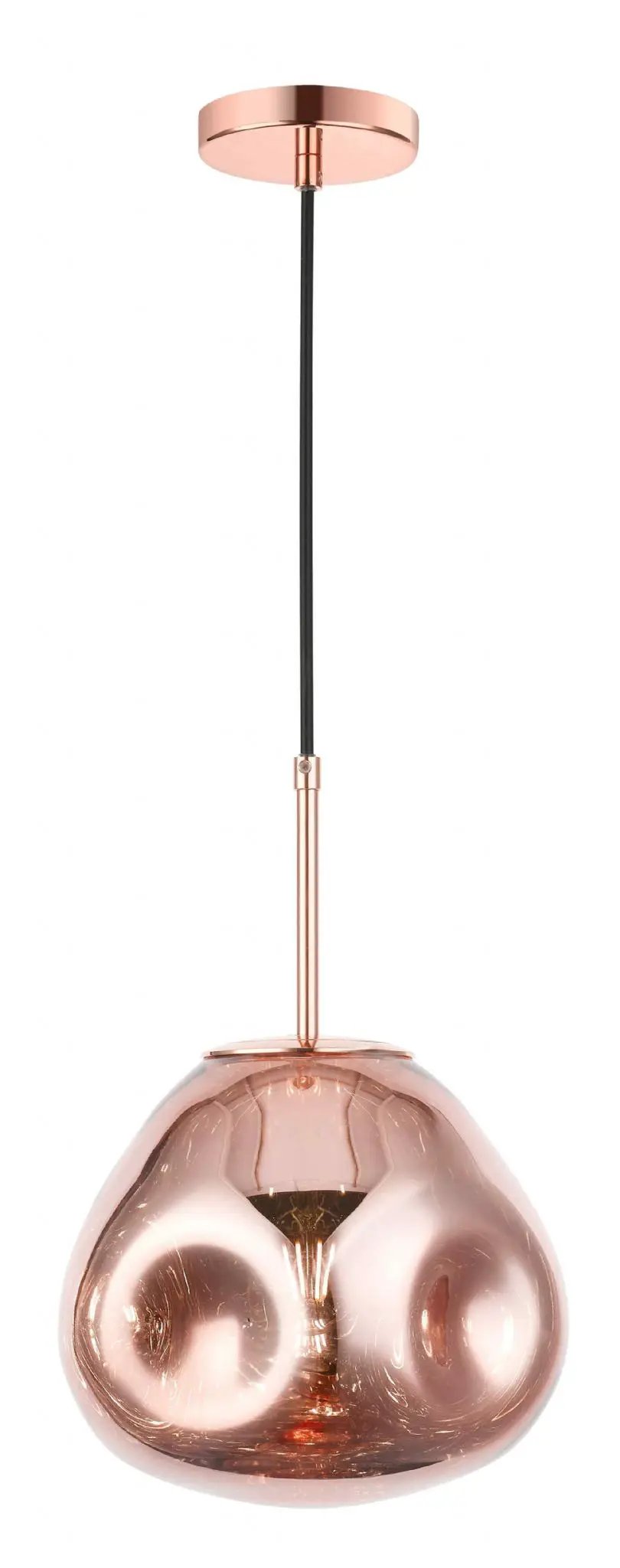 impex Impex PG1808/01/M/CU Nina 1 Light Medium Pendant Copper - impex Impex PG1808/01/M/CU Nina 1 Light Medium Pendant Copper