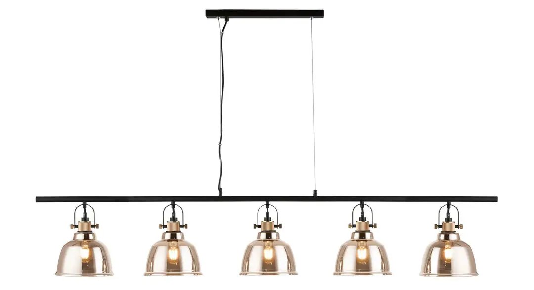 impex Impex PG1810/05/LIN/G Ava 5 Light Bar Pendant Gold - impex Impex PG1810/05/LIN/G Ava 5 Light Bar Pendant Gold