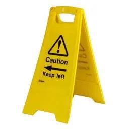 label sign Industrial Signs 'Caution Keep Left / Right' Free Standing Floor Sign - label sign Industrial Signs 'Caution Keep Left / Right' Free Standing Floor Sign