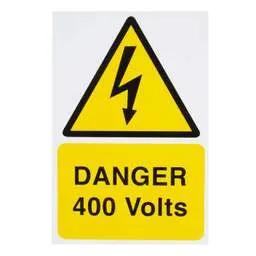 label sign Industrial Signs 150mm x 225mm Danger 400 Volts Label (Sold In 1's) - label sign Industrial Signs 150mm x 225mm Danger 400 Volts Label (Sold In 1's)