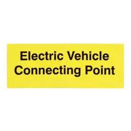 label sign Industrial Signs 75mm x 25mm EV Connecting Point Label (Pack of 10} - label sign Industrial Signs 75mm x 25mm EV Connecting Point Label (Pack of 10}