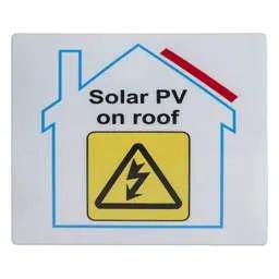 label sign Industrial Signs PV / Solar On Roof Labels (Pack of 10) - label sign Industrial Signs PV / Solar On Roof Labels (Pack of 10)