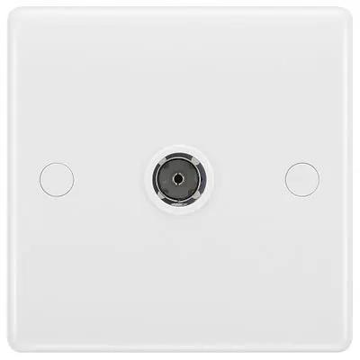 Electrical Lighting BG 1 Gang Co-Axial TV Socket 860-01 - Electrical Lighting BG 1 Gang Co-Axial TV Socket 860-01