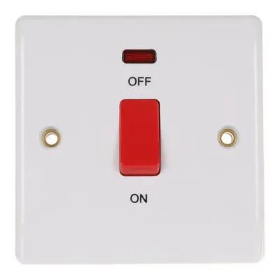 BG British General BG 45A Double Pole Switch & Neon 874-01 - BG British General BG 45A Double Pole Switch & Neon 874-01