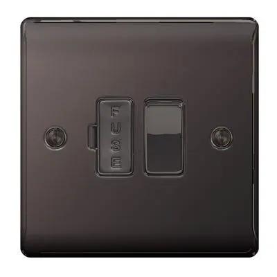 Electrical Lighting BG 13A Switched Fused Spur Unit Black Nickel NBN50 - Electrical Lighting BG 13A Switched Fused Spur Unit Black Nickel NBN50