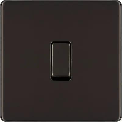 Electrical Lighting BG Screwless 20A Intermediate Light Switch Black Nickel FBN13 - Electrical Lighting BG Screwless 20A Intermediate Light Switch Black Nickel FBN13