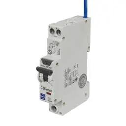 Electrical Lighting Lewden 16A Single Pole 1 Module C Curve 6kA 30mA Type A Compact RCBO - Electrical Lighting Lewden 16A Single Pole 1 Module C Curve 6kA 30mA Type A Compact RCBO