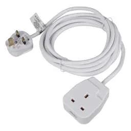 Extension Leads LGA Selectric 13A 3m 1 Gang Extension Lead White - Extension Leads LGA Selectric 13A 3m 1 Gang Extension Lead White