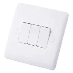 m2 slimline M2 Slimline 10A 3 Gang 2 Way Light Switch White - Slimline m2 slimline M2 Slimline 10A 3 Gang 2 Way Light Switch White Slimline