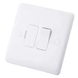 m2 slimline M2 Slimline 13A DP Switched Fused Spur with Flex Outlet White - Slimline m2 slimline M2 Slimline 13A DP Switched Fused Spur with Flex Outlet White Slimline