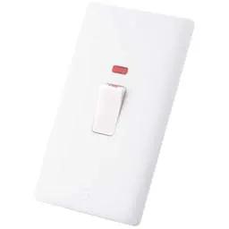 m2 slimline M2 Slimline 45A DP 2 Gang Switch with Neon White Rocker - Slimline m2 slimline M2 Slimline 45A DP 2 Gang Switch with Neon White Rocker Slimline