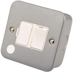 m2 metal clad M2 Metal 13A Switched Fused Spur with Flex Outlet Metal Clad - m2 metal clad M2 Metal 13A Switched Fused Spur with Flex Outlet Metal Clad