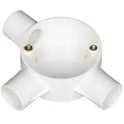 Marshall Tufflex 20mm Supertube LSOH Conduit Tee Box White