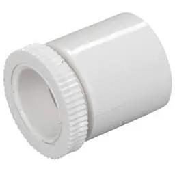 Marshall Tufflex 25mm Supertube LSOH Male Adaptor with Lockring White (Pack of 5)