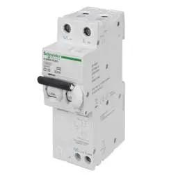 Electrical Lighting Schneider Acti9 10A Double Pole 2 Module C Curve 10kA 30mA Type A RCBO - Electrical Lighting Schneider Acti9 10A Double Pole 2 Module C Curve 10kA 30mA Type A RCBO