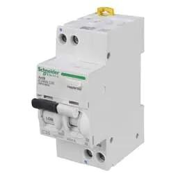 Electrical Lighting Schneider Acti9 25A 1P+N 2 Module C Curve 6kA 30mA Type A RCBO - Electrical Lighting Schneider Acti9 25A 1P+N 2 Module C Curve 6kA 30mA Type A RCBO