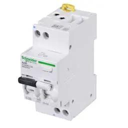 Electrical Lighting Schneider Acti9 32A 1P+N 2 Module C Curve 6kA 30mA Type AC RCBO - Electrical Lighting Schneider Acti9 32A 1P+N 2 Module C Curve 6kA 30mA Type AC RCBO