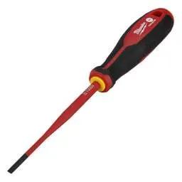 screwdriver Milwaukee SL3.5 x 100mm Tri-Lobe VDE Screwdriver - screwdriver Milwaukee SL3.5 x 100mm Tri-Lobe VDE Screwdriver