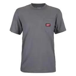 workwear Milwaukee Large Work T-Shirt Short Sleeve Grey - Workwear workwear Milwaukee Large Work T-Shirt Short Sleeve Grey Workwear