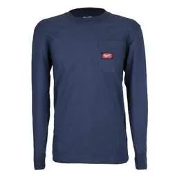 workwear Milwaukee XX Large Work Long Sleeve T-Shirt Blue - Workwear workwear Milwaukee XX Large Work Long Sleeve T-Shirt Blue Workwear