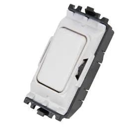 MK Grid Module MK Grid Plus 20A Double Pole 1 Way Grid Switch - MK Grid Module MK Grid Plus 20A Double Pole 1 Way Grid Switch