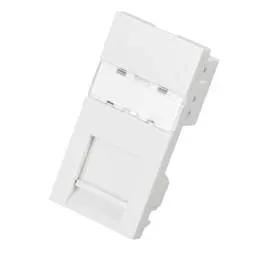 mk logic MK Logic Plus RJ11 Euro Module White - Electrical mk logic MK Logic Plus RJ11 Euro Module White Electrical