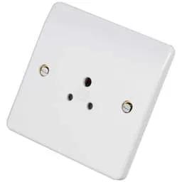 mk logic MK Logic Plus 2A 1 Gang Shuttered Unswitched Socket White - Electrical mk logic MK Logic Plus 2A 1 Gang Shuttered Unswitched Socket White Electrical