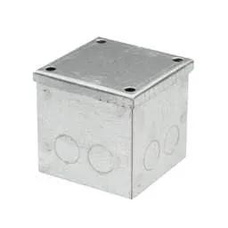 Niglon Niglon 100mm x 100mm x 100mm Galvanised Adaptable Box with Knockouts - Niglon Niglon 100mm x 100mm x 100mm Galvanised Adaptable Box with Knockouts