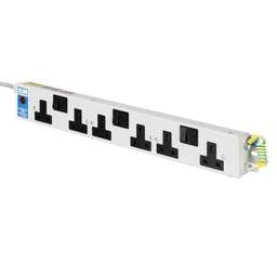 Extension Leads Olson 13A 6 Way Individually Switched with Neon Fused PDU - Extension Leads Olson 13A 6 Way Individually Switched with Neon Fused PDU