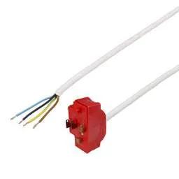 cieling rose Olson 6A 4 Pin Prewired Plug with 2m Cable Red - cieling rose Olson 6A 4 Pin Prewired Plug with 2m Cable Red