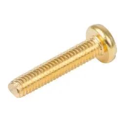 Olympic Fixings M4 x 20mm Pan Head Slot Screws Brass (Pack of 100)