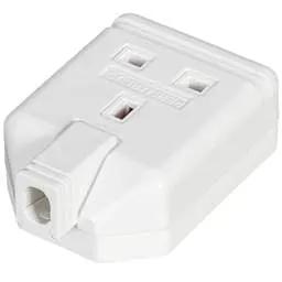 Extension Leads Permaplug 13A 1 Gang Trailing Socket White - Extension Leads Permaplug 13A 1 Gang Trailing Socket White