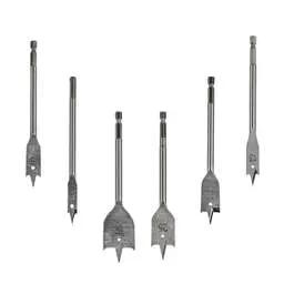 flat woodbit Pioneer Tools 6 Piece 10mm to 32mm Flat Wood Bit Set - flat woodbit Pioneer Tools 6 Piece 10mm to 32mm Flat Wood Bit Set