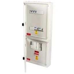 ev charger Proteus EV 4 Way TP+N Populated Distribution Board with 125A Mains Incomer / RCDs - ev charger Proteus EV 4 Way TP+N Populated Distribution Board with 125A Mains Incomer / RCDs