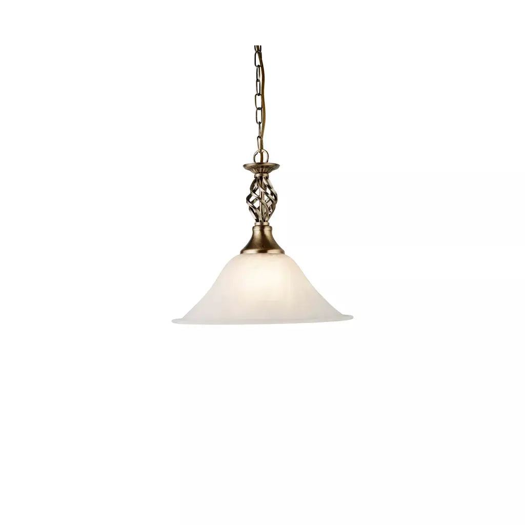 Searchlight Pendant Lights Cameroon Pendant - Antique Brass Metal & Glass - Searchlight Pendant Lights Cameroon Pendant - Antique Brass Metal & Glass