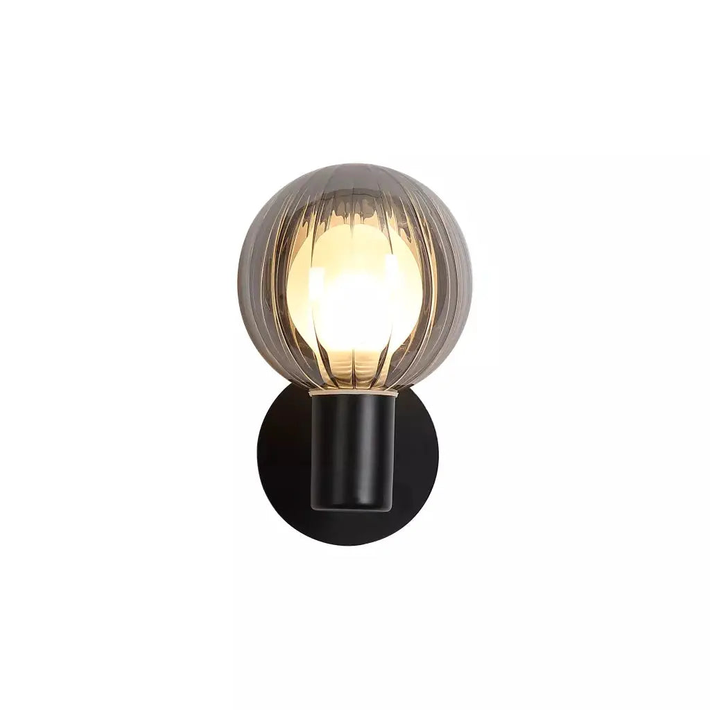 searchlight wall lights Luminsphere 1Lt Wall Light, Matt Black Metal with Smoked Gla - searchlight wall lights Luminsphere 1Lt Wall Light, Matt Black Metal with Smoked Gla