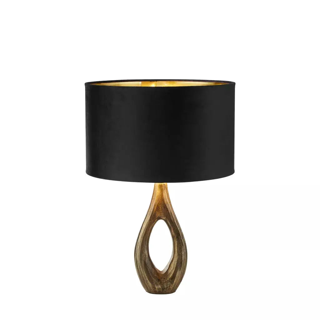 searchlight table lamps Bucklow Table Lamp- Antique Brass Metal & Black Velvet Shade - searchlight table lamps Bucklow Table Lamp- Antique Brass Metal & Black Velvet Shade