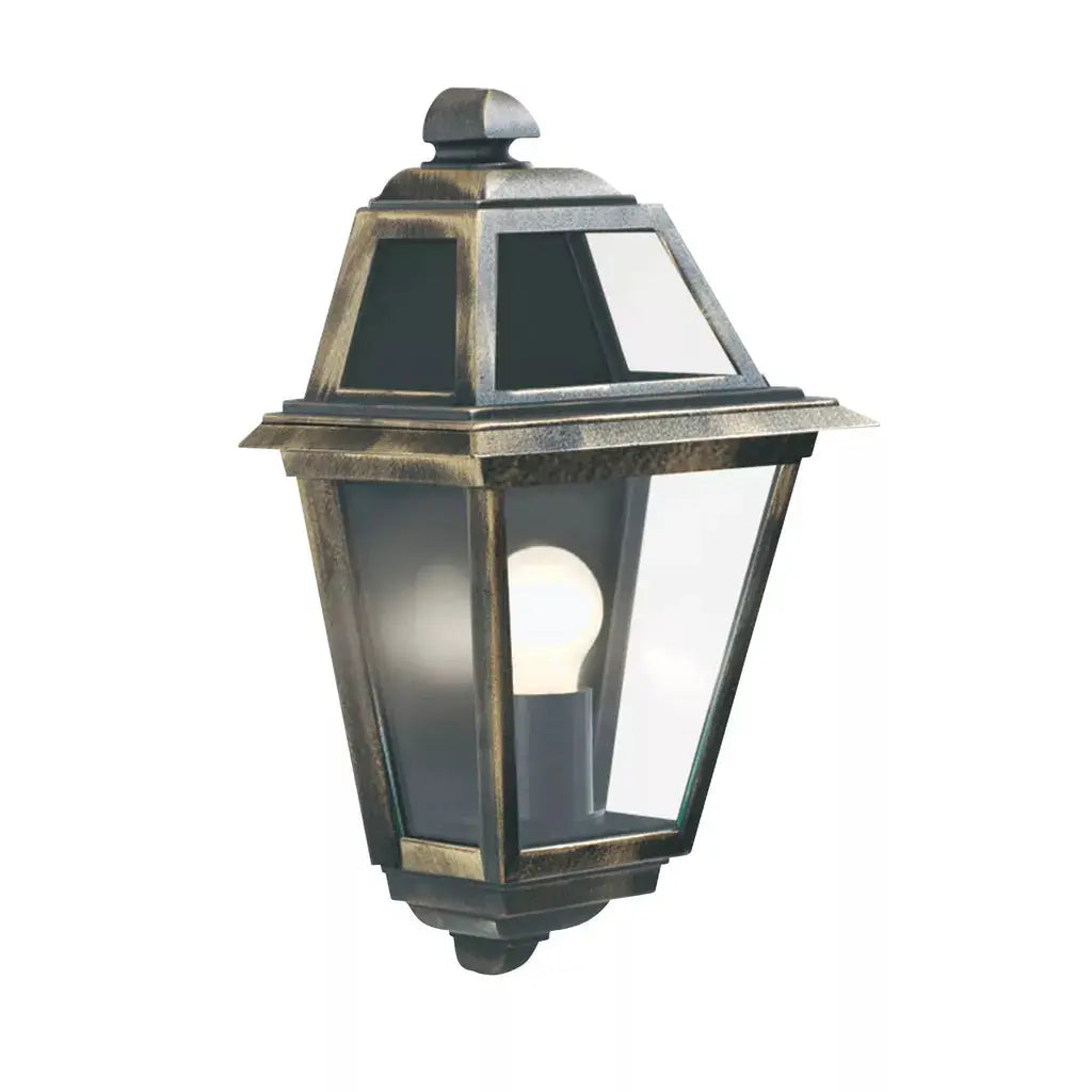 outdoor walllights New Orleans Outdoor Wall Light - Black Gold, Glass, IP44 - outdoor walllights New Orleans Outdoor Wall Light - Black Gold, Glass, IP44